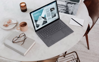 Person working on laptop